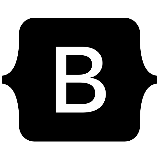 Logo do framework Bootstrap.