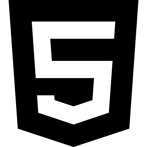 Logo da linguagem HTML5.