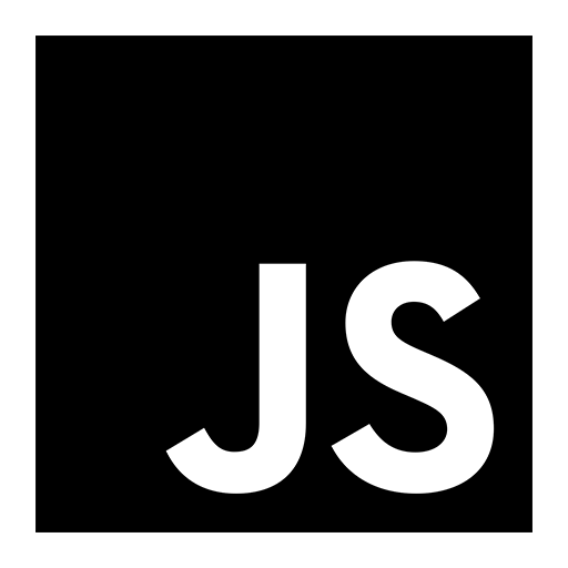 Logo da linguagem JavaScript.